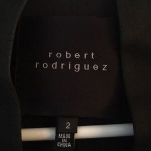 Rober rodriguez with real leather lapel
